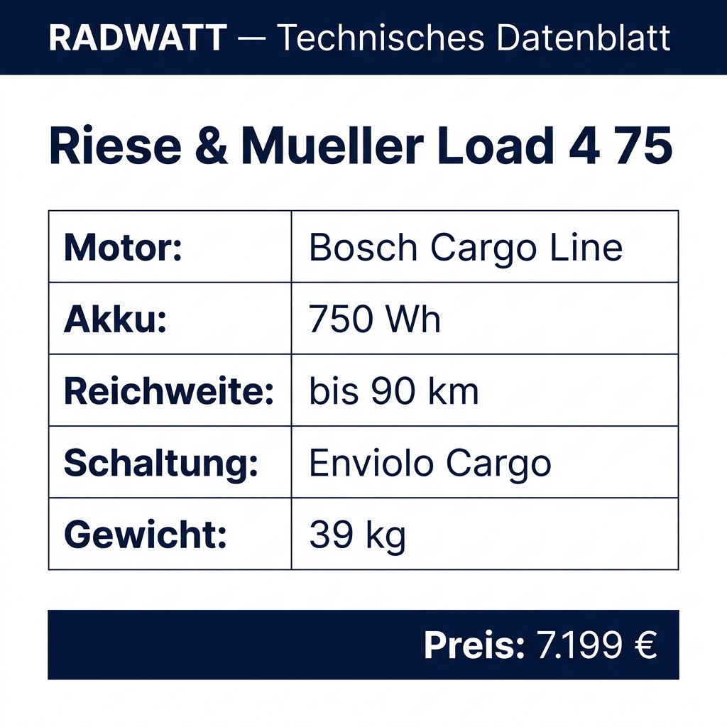 Riese & Müller Load 4 75 – Technisches Datenblatt