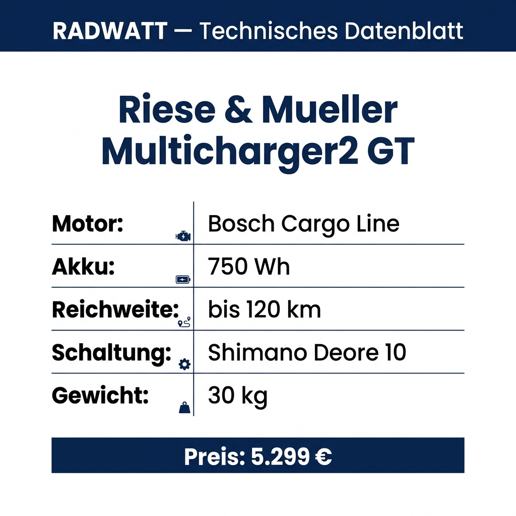 Riese & Müller Multicharger2 GT – Technisches Datenblatt